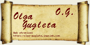 Olga Gugleta vizit kartica